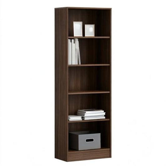 Regał na książki Ciemny Orzech z płyty laminowanej 60 x 30 x 180 cm